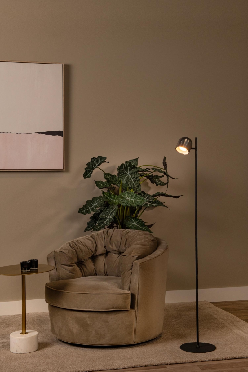 Lucide SKANSKA RECH - Rechargeable Floor lamp Indoor/Outdoor - Battery pack - Ø 23 cm - LED Dim. - CCT - 1x3W 3000K/6000K - IP44 - Grey iron